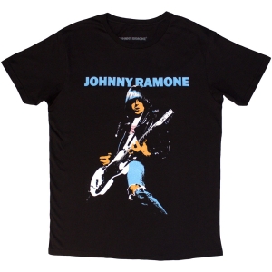 Johnny Ramone - Ripped Denim Uni Bl T-Shirt in der Gruppe MERCHANDISE / T-shirt / Punk bei Bengans Skivbutik AB (5583346r)