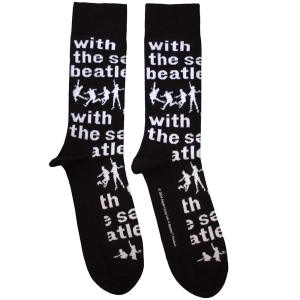 Beatles - With The Beatles Silhouettes Repeat Uni Bl Socks in der Gruppe MERCHANDISE / Merch / Pop-Rock bei Bengans Skivbutik AB (5583645)