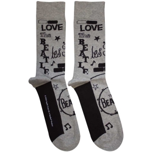 Beatles - Cavern Uni Grey Socks in der Gruppe MERCHANDISE / Merch / Pop-Rock bei Bengans Skivbutik AB (5583654)