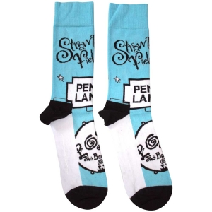 Beatles - Strawberry Fields/Penny Lane Uni Lht Blue Socks in der Gruppe MERCHANDISE / Merch / Pop-Rock bei Bengans Skivbutik AB (5583661)