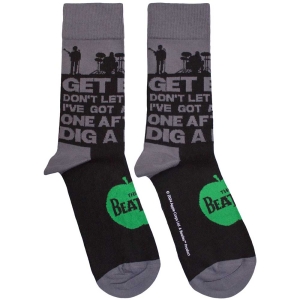 Beatles - Rooftop Silhouettes & Apple Uni Bl Socks in der Gruppe MERCHANDISE / Merch / Pop-Rock bei Bengans Skivbutik AB (5583664)