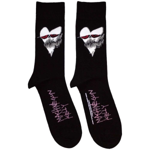 Machine Gun Kelly - Heart Face Uni Bl Socks in der Gruppe MERCHANDISE / Merch / Hårdrock bei Bengans Skivbutik AB (5583680)