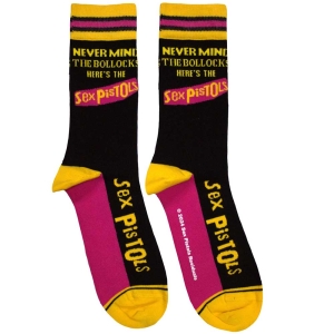 Sex Pistols - Nmtb Stripes Uni Bl Socks in der Gruppe MERCHANDISE / Merch / Punk bei Bengans Skivbutik AB (5583689)