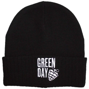Green Day - Stacked Logo & Grenade Bl Beanie Hat in der Gruppe MERCHANDISE / Merch / Punk bei Bengans Skivbutik AB (5583703)