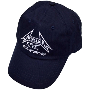 Metallica - Live Navy Baseball Cap in der Gruppe MERCHANDISE / Merch / Hårdrock bei Bengans Skivbutik AB (5583710)