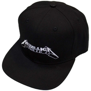 Metallica - 3D Logo Bl Snapback Cap in der Gruppe MERCHANDISE / Merch / Hårdrock bei Bengans Skivbutik AB (5583712)