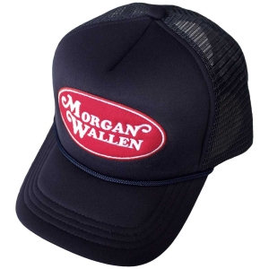 Morgan Wallen - Oval Logo Navy Mesh-Back Cap in der Gruppe MERCHANDISE / Merch / Country bei Bengans Skivbutik AB (5583715)