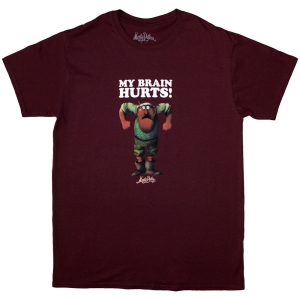 Monty Python - My Brain Hurts Uni Maroon T-Shirt in der Gruppe MERCHANDISE / T-shirt / Film-Musikal bei Bengans Skivbutik AB (5583728r)
