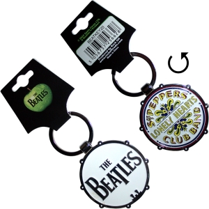 Beatles - Drop T/Sgt Pepper Drum Double-Sided Keychain in der Gruppe MERCHANDISE / Merch / Pop-Rock bei Bengans Skivbutik AB (5583877)