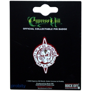 Cypress Hill - Skull Compass Pin Badge in der Gruppe MERCHANDISE / Merch / Hip Hop-Rap bei Bengans Skivbutik AB (5583898)