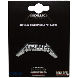 Metallica - 3D Logo Pin Badge in der Gruppe MERCHANDISE / Merch / Hårdrock bei Bengans Skivbutik AB (5583929)