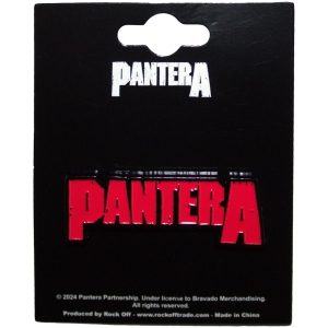Pantera - Red Logo Pin Badge in der Gruppe MERCHANDISE / Merch / Hårdrock bei Bengans Skivbutik AB (5583936)