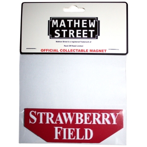 Rock Off - Strawberry Field Embossed Magnet in der Gruppe MERCHANDISE / Merch / Pop-Rock bei Bengans Skivbutik AB (5583944)