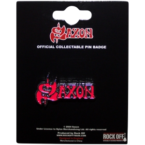 Saxon - Red Logo Pin Badge in der Gruppe MERCHANDISE / Merch / Hårdrock bei Bengans Skivbutik AB (5583957)