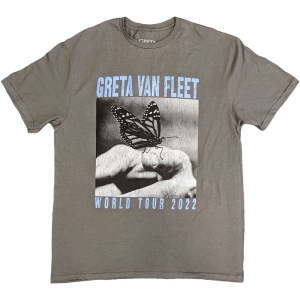 Greta Van Fleet - World Tour Butterfly Uni Char T-Shirt in der Gruppe MERCHANDISE / T-shirt / Pop-Rock bei Bengans Skivbutik AB (5583981r)