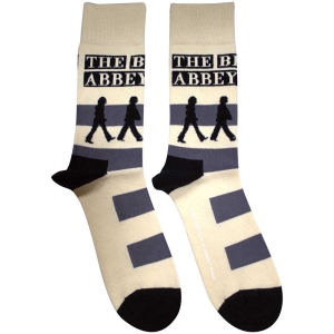 Beatles - Abbey Road Crossing Uni Natrl Socks (Size 40-44) in der Gruppe MERCHANDISE / Merch / Pop-Rock bei Bengans Skivbutik AB (5586270)