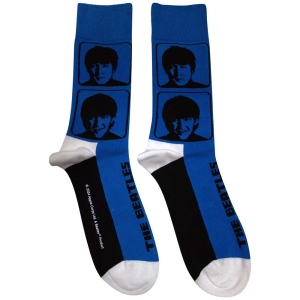 Beatles - Beatles A Hard Days Night Headshots Uni Blue Socks (Size 40-44) in der Gruppe MERCHANDISE / Merch / Pop-Rock bei Bengans Skivbutik AB (5586271)