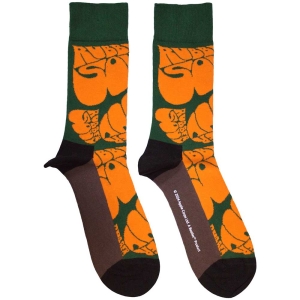 Beatles - Beatles Rubber Soul Text Repeat Uni Green Socks (Size 40-44) in der Gruppe MERCHANDISE / Merch / Pop-Rock bei Bengans Skivbutik AB (5586276)