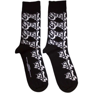 Ghost - Logo Pattern Uni Bl Socks (Size 40-44) in der Gruppe MERCHANDISE / Merch / Hårdrock bei Bengans Skivbutik AB (5586283)
