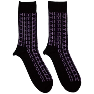Him -  Logo Repeat Uni Bl Socks (Size 40-44) in der Gruppe MERCHANDISE / Merch / Hårdrock bei Bengans Skivbutik AB (5586285)