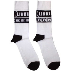 Linkin Park - Lp Repeat Uni Wht Socks (Size 40-44) in der Gruppe MERCHANDISE / Merch / Hårdrock bei Bengans Skivbutik AB (5586290)
