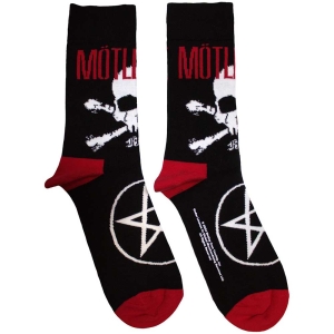 Motley Crue - Skull & Crossbones Uni Bl Socks (Size 40-44) in der Gruppe MERCHANDISE / Merch / Hårdrock bei Bengans Skivbutik AB (5586292)