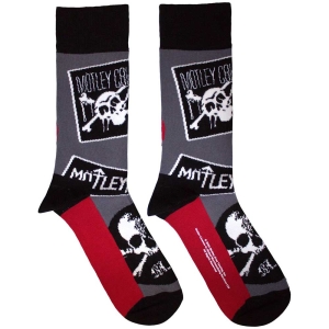 Motley Crue - Logos Uni Char Socks (Size 40-44) in der Gruppe MERCHANDISE / Merch / Hårdrock bei Bengans Skivbutik AB (5586293)