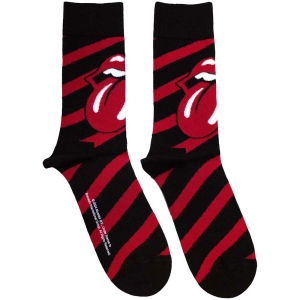 Rolling Stones - Stripes Uni Bl Socks (Size 40-44) in der Gruppe MERCHANDISE / Merch / Pop-Rock bei Bengans Skivbutik AB (5586302)