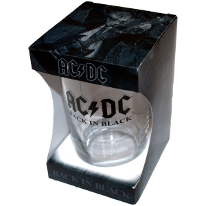 Ac/Dc - Back In Black Beer Glass in der Gruppe MERCHANDISE / Merch / Hårdrock bei Bengans Skivbutik AB (5586315)