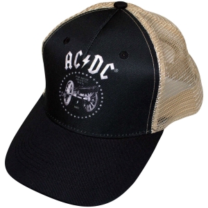 Ac/Dc - For Those About To Rock Bl/Sand Mesh-Back Cap in der Gruppe MERCHANDISE / Merch / Hårdrock bei Bengans Skivbutik AB (5586317)