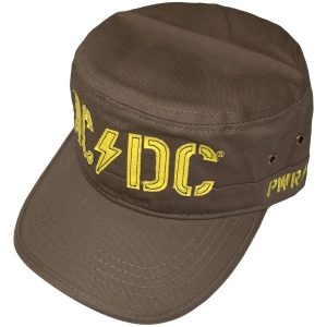Ac/Dc - Pwr Up & Stencil Logo Military Green Military Cap in der Gruppe MERCHANDISE / Merch / Hårdrock bei Bengans Skivbutik AB (5586318)