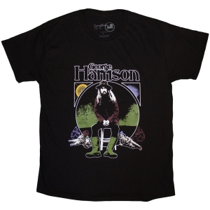 George Harrison - Sun & Moon Uni Bl T-Shirt in der Gruppe MERCHANDISE / T-shirt / Pop-Rock bei Bengans Skivbutik AB (5586395r)