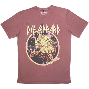 Def Leppard - Love Bites Stone Wash Uni Kashmir Red T-Shirt in der Gruppe MERCHANDISE / T-shirt / Hårdrock bei Bengans Skivbutik AB (5586752r)