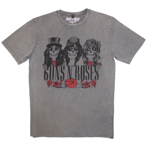 Guns N Roses - Hell Group Stone Wash Uni Grey T-Shirt in der Gruppe MERCHANDISE / T-shirt / Hårdrock bei Bengans Skivbutik AB (5586765r)
