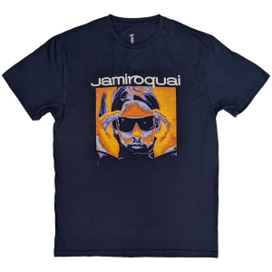 Jamiroquai - Orange Glow Uni Navy T-Shirt in der Gruppe MERCHANDISE / T-shirt / Pop-Rock bei Bengans Skivbutik AB (5586768r)