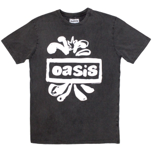 Oasis - Logo Splat Stone Wash Uni Char T-Shirt in der Gruppe MERCHANDISE / T-shirt / Pop-Rock bei Bengans Skivbutik AB (5586777r)