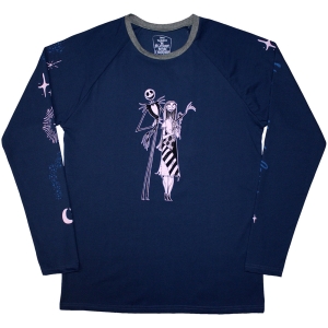 The Nightmare Before Christmas - Celestrial Uni Navy Longsleeve in der Gruppe MERCHANDISE / T-shirt / Film-Musikal bei Bengans Skivbutik AB (5586793r)