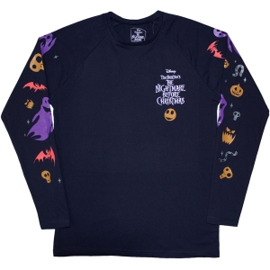 The Nightmare Before Christmas - Ghouls Uni Navy Longsleeve in der Gruppe MERCHANDISE / T-shirt / Film-Musikal bei Bengans Skivbutik AB (5586795r)