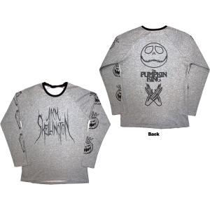 The Nightmare Before Christmas - Pumpkin King Uni Grey Longsleeve in der Gruppe MERCHANDISE / T-shirt / Film-Musikal bei Bengans Skivbutik AB (5586796r)