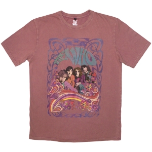 The Who - Psych Floral Stone Wash Uni Kashmir Red T-Shirt in der Gruppe MERCHANDISE / T-shirt / Pop-Rock bei Bengans Skivbutik AB (5586803r)