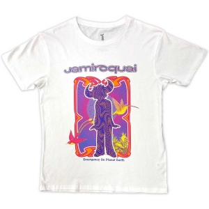 Jamiroquai - Emergency Uni Wht T-Shirt (M) in der Gruppe MERCHANDISE / T-shirt / Pop-Rock bei Bengans Skivbutik AB (5587206)