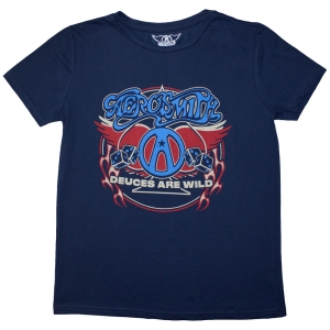 Aerosmith - Rainbow Spade Lady Denim T-Shirt in der Gruppe MERCHANDISE / T-shirt / Hårdrock bei Bengans Skivbutik AB (5587245r)
