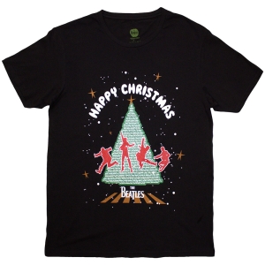Beatles - Christmas Tree Uni Bl T-Shirt in der Gruppe MERCHANDISE / T-shirt / Pop-Rock bei Bengans Skivbutik AB (5587252r)