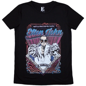 Elton John - Psych Vintage Lady Bl T-Shirt in der Gruppe MERCHANDISE / T-shirt / Pop-Rock bei Bengans Skivbutik AB (5587261r)