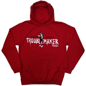 Emily The Strange - Troublemaker Uni Red Hoodie in der Gruppe MERCHANDISE / Kapuzenpullover / TV-serie bei Bengans Skivbutik AB (5587262r)