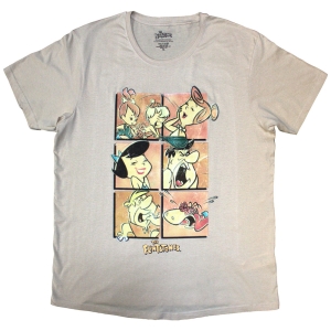 Flintstones - Flintstones Grid Uni Sand T-Shirt in der Gruppe MERCHANDISE / T-shirt / TV-serie bei Bengans Skivbutik AB (5587267r)