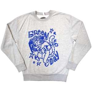 Green Day - Cat Blaster Uni Grey Sweatshirt in der Gruppe MERCHANDISE / Kapuzenpullover / Punk bei Bengans Skivbutik AB (5587270r)