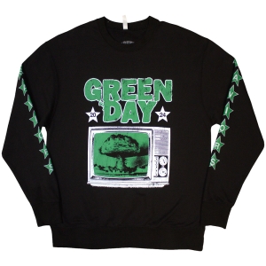 Green Day - Tv Explosion Uni Bl Sweatshirt in der Gruppe MERCHANDISE / Kapuzenpullover / Punk bei Bengans Skivbutik AB (5587273r)