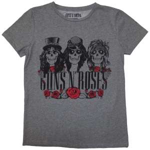 Guns N Roses - Hell Group Lady Grey T-Shirt in der Gruppe MERCHANDISE / T-shirt / Hårdrock bei Bengans Skivbutik AB (5587275r)