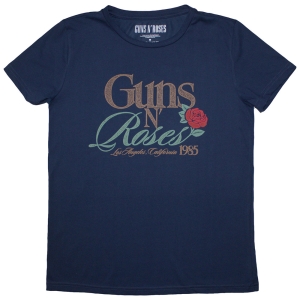 Guns N Roses - California 1985 Lady Denim T-Shirt in der Gruppe MERCHANDISE / T-shirt / Hårdrock bei Bengans Skivbutik AB (5587276r)